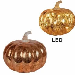 Clayre & Eef herfst decoratie pompoen LED Ø 15×13 cm