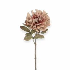 Countryfield kunstbloemen Dahlia grijs bruin 57 cm