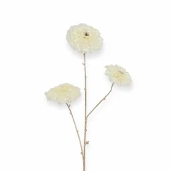 Countryfield kunstbloemen Calendula creme parelmoer 87 cm