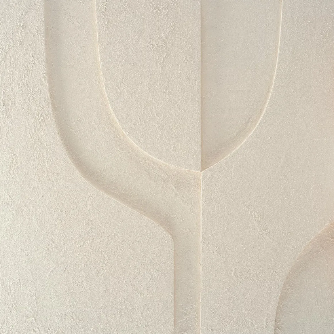 3D wanddecoratie 80x80cm Organisch beige