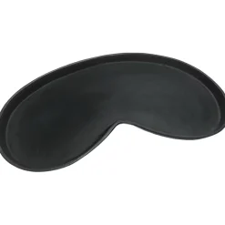 Decoratie dienblad kidney niervorm Villeta black zwart