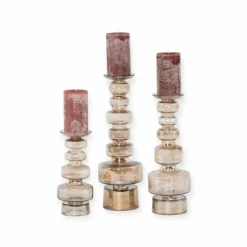 Glazen kandelaar chandelier brown luster