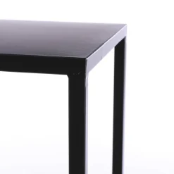 Goa Bijzettafel – Set van 2 – L35 x B35 x H33 cm – Metaal – Zwart