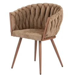 Golfstoel karamel (set van 2)