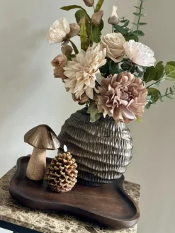 Herfstdecoratie complete tafel decoratie set met dienblad