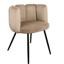 High Five luxe eetkamerstoelen zandwit (Set van 2)