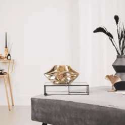 HV Lip vaas goud – Gold – 21x19x11cm