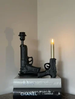 HV Pistool Lamp – Zwart – 15x9x32cm