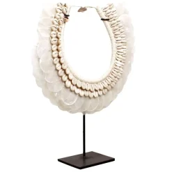 J36 schelpen ketting ornament op voet