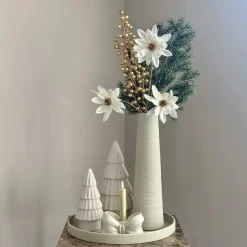 Kerst decoratie complete tafel decoratie set japandi ivory goud