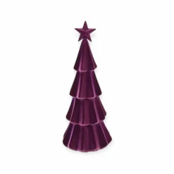Kerst decoratie kerstboom paars – L13B13H30CM