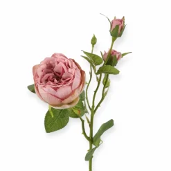 Losse zijden bloem oud roze rozen 52 cm