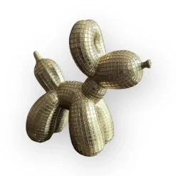 Luxe ballon hond beeld goud