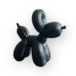 Luxe ballon hond beeld zwart