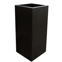 Mont Blanc matte black zwart luxe vaas of zuil L35 x B35 x H80cm