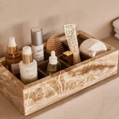 Onyx opbergdoos theedoos organizer mooisa 32,5×17,5x8cm