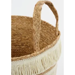 Opbergmand – Set van 2 – H30 x Ø32 cm – Waterhyacint – Bruin