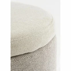 Opbergpoef – H45 x Ø40 cm – Grijs