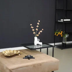 Pistool vaas beige wit S 12x5x12cm