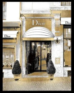 Schilderij poster met zwarte lijst luxe winkel d 40x50cm