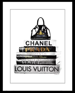 Schilderij poster met zwarte lijst fashion 40x50cm