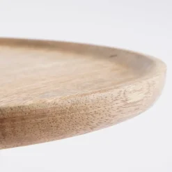 Tallo Taartplateau – H10 x Ø30 cm – 100% FSC Mangohout – Lichtbruin