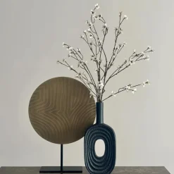 Vensterbank of side table decoratie set vaas met ornament