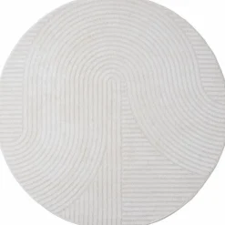 Vloerkleed Ella Cream Rond ø240 cm